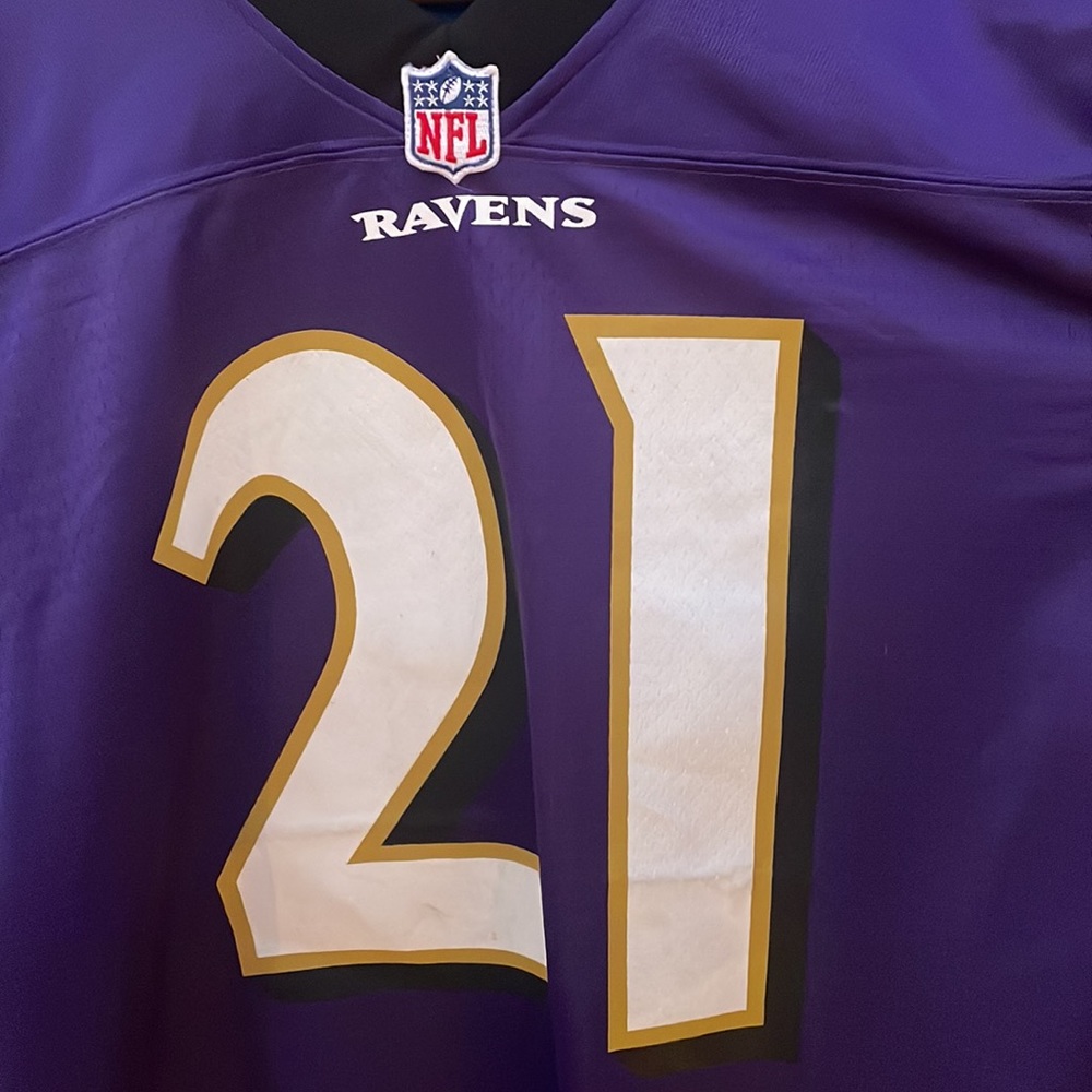 VINTAGE Baltimore Ravens NFL Pro Line Jersey #21 Lardarius Webb - Size Men's XL - Picture 2 of 7